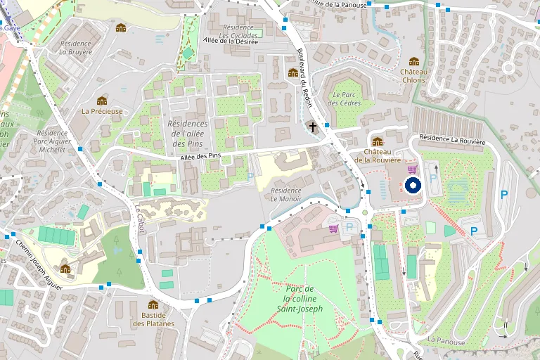 Plan du quartier autour de l'agence La Rouvière